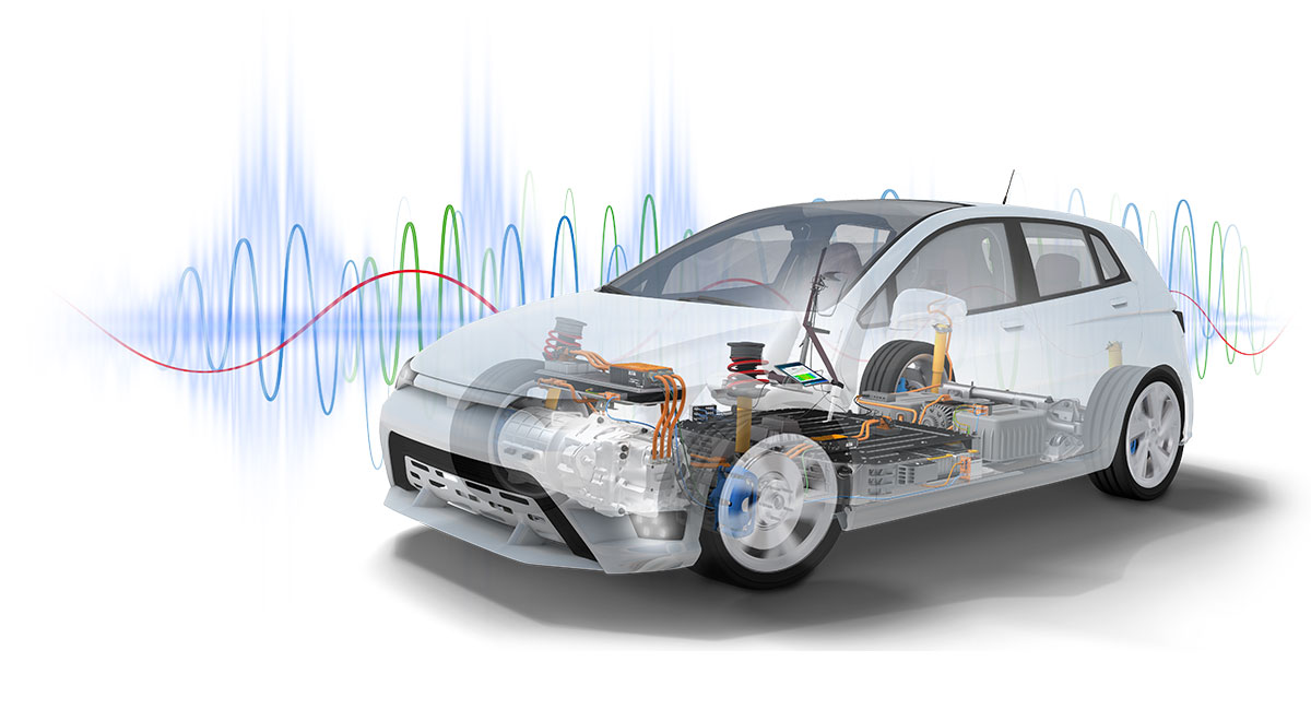 NVH and performance measurement in a test vehicle