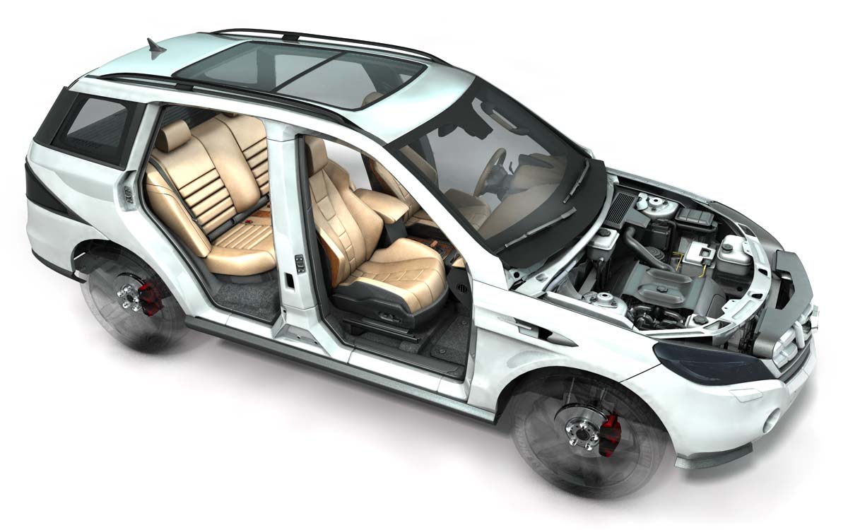 Temperature measurements in a vehicle