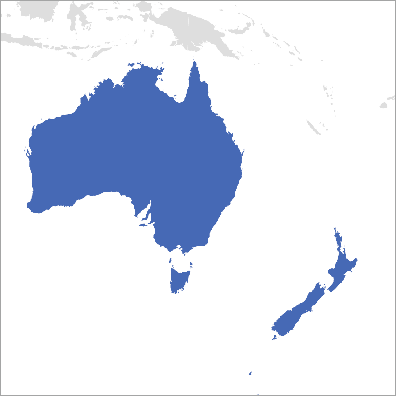 Map Oceania