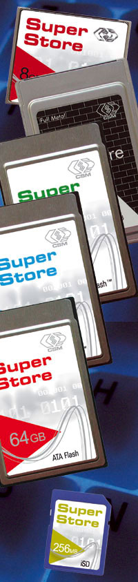 Industrial Grad Flash-Speicherkarten - die Superstore Produktlinie von CSM