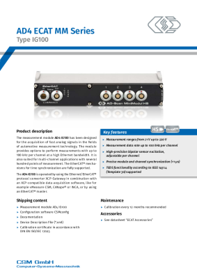 AD4 OG ECAT MiniModul-Series