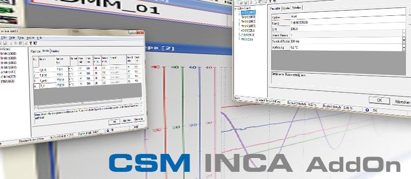 CSM INCA AddOn Programmoberfläche