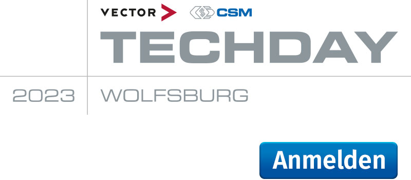 Vector CSM TechDay Wolfsburg 2023 Logo