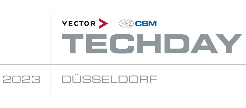 Vector CSM TechDay Düsseldorf 2023 Logo